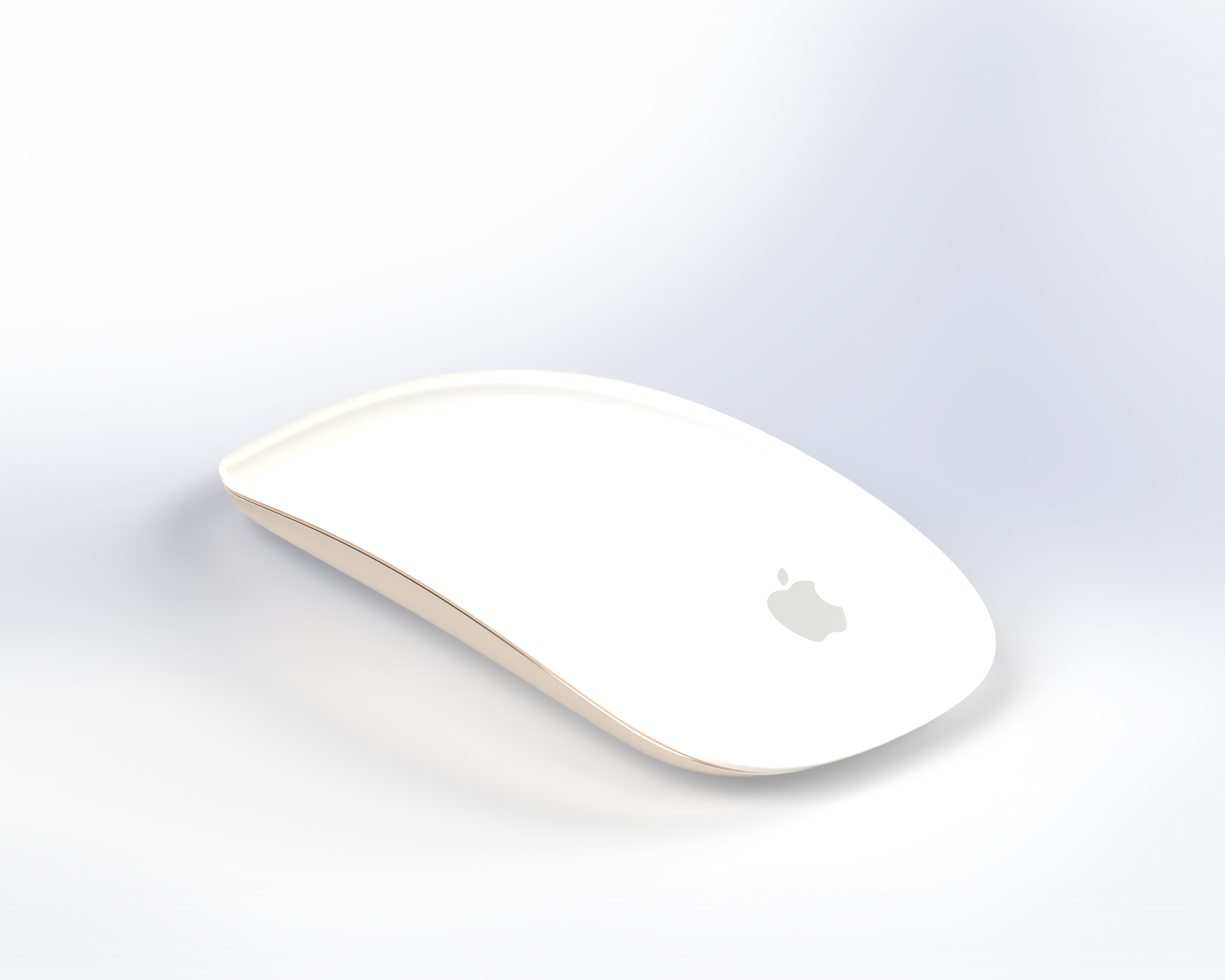 Finished SolidWorks render of the Magic Mouse